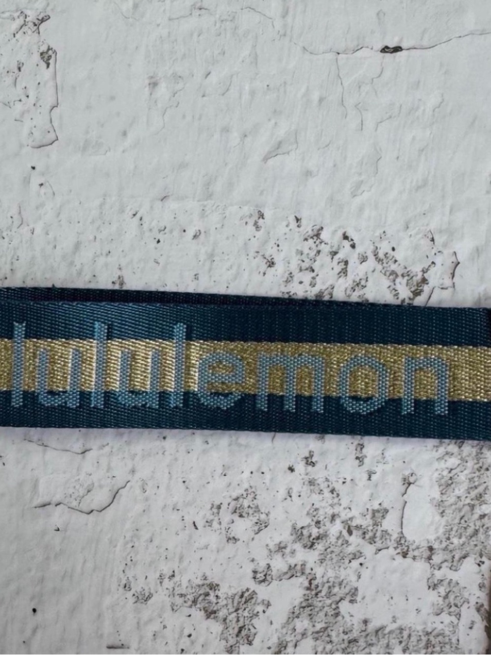 lululemon teal and cream dual pouch wristlet with branded strap - Picture 3 of 4